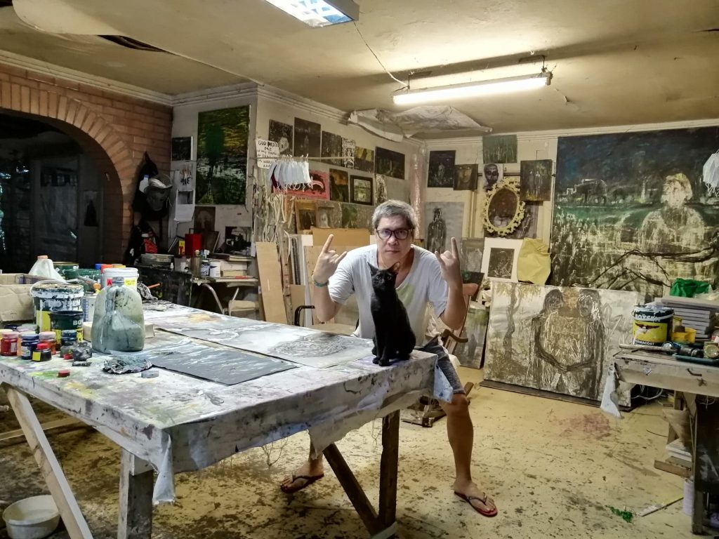Neil Pasilan in studio