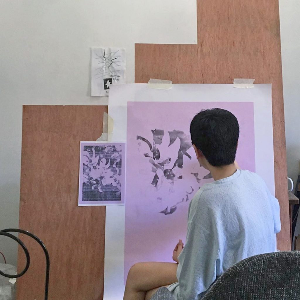 Nice Buenaventura in her studio