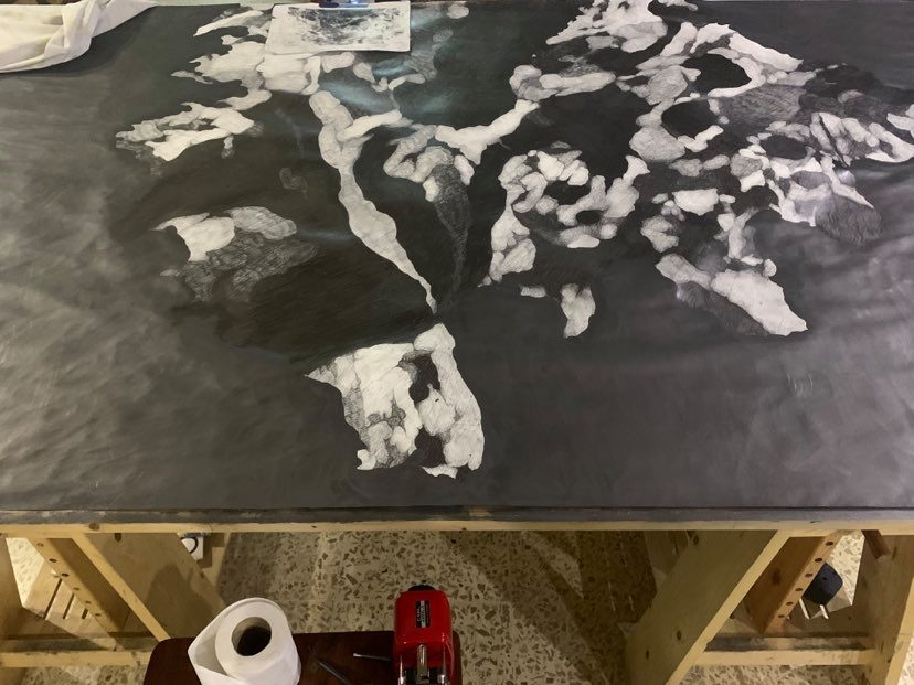 Lui Medina's studio