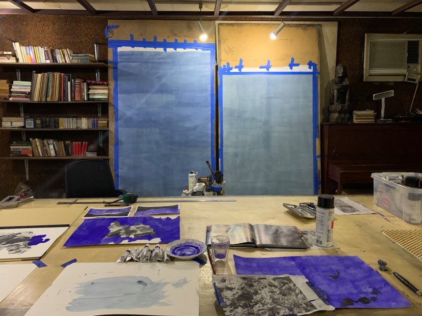 Lui Medina's studio