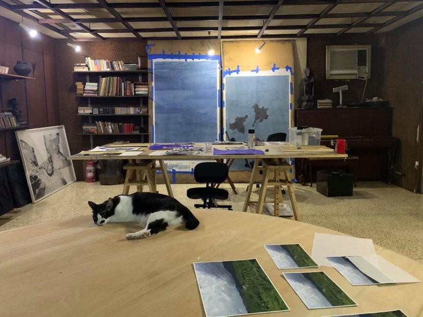 Lui Medina's studio